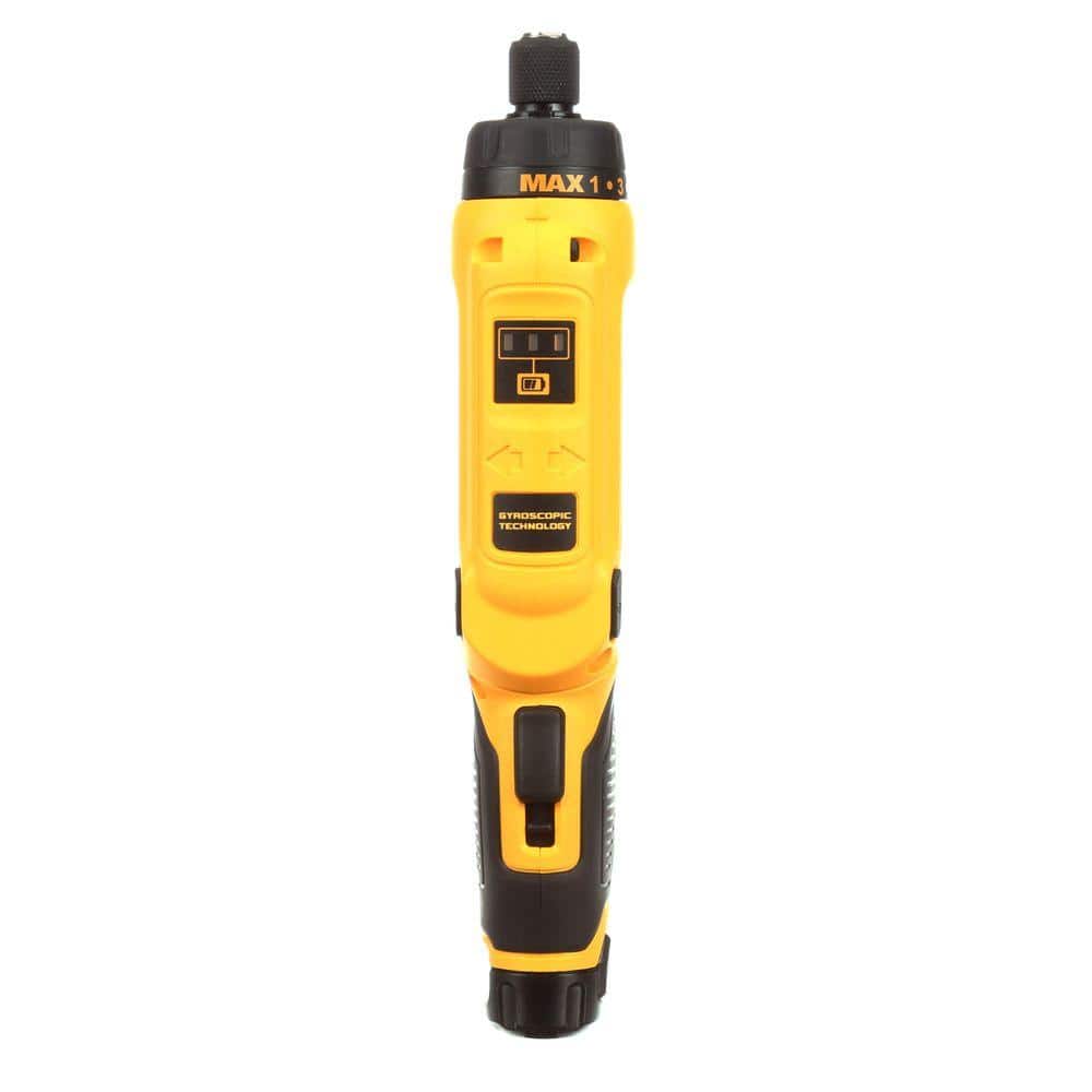 8V MAX Cordless Gyroscopic Screwdriver with Adjustable Handle, (2) 1.0Ah Batteries, Charger, and Bag DCF680N2