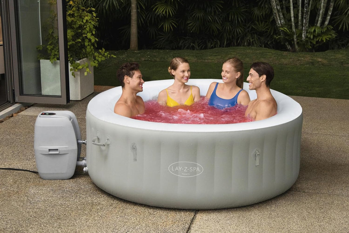 Lay-Z-Spa? Miami Airjet? 2-4 Person Round Inflatable Hot Tub