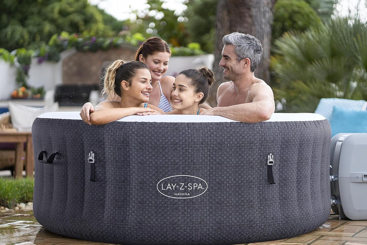 Lay-Z-Spa? Miami Airjet? 2-4 Person Round Inflatable Hot Tub