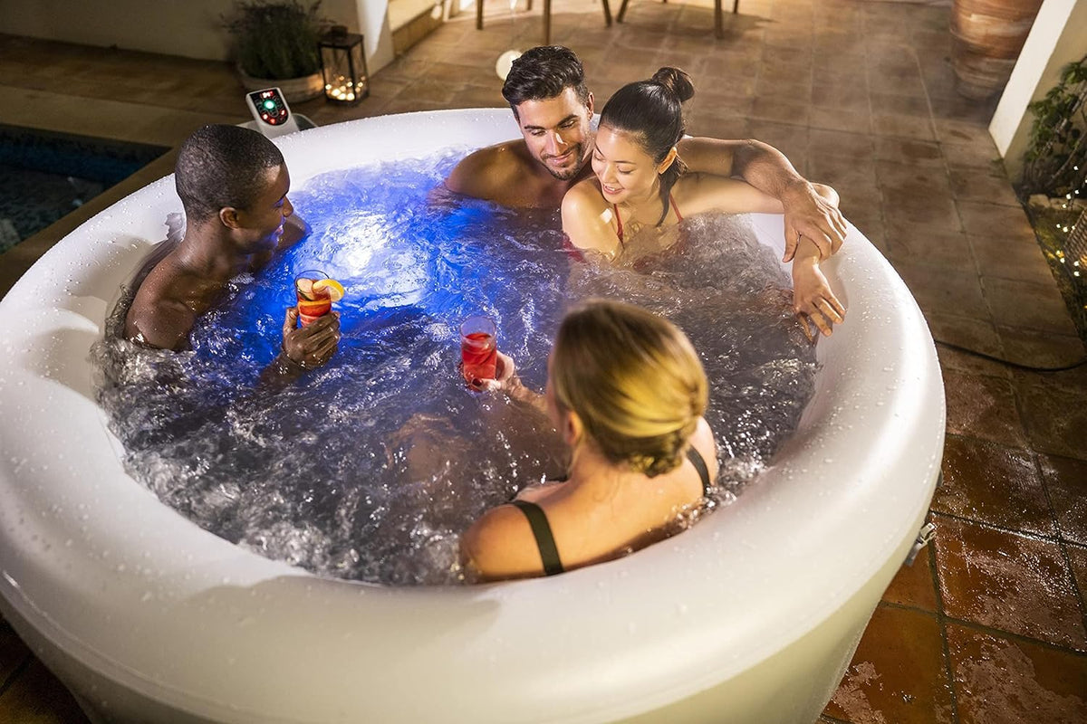 Lay-Z-Spa? Miami Airjet? 2-4 Person Round Inflatable Hot Tub