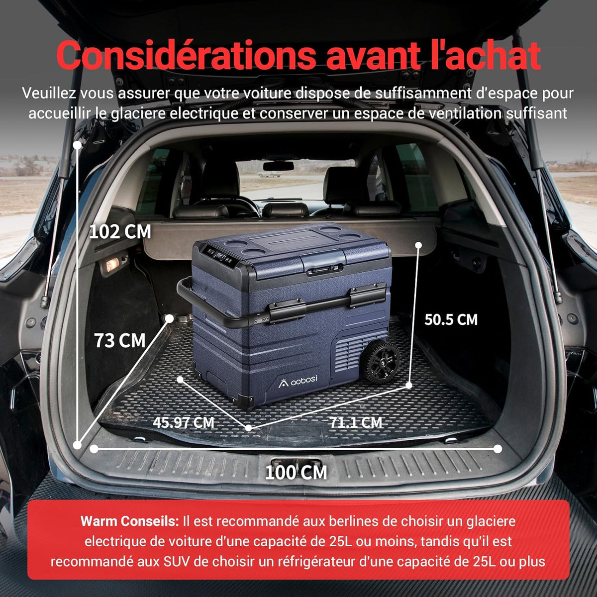 115L Dual Zone Electric Cooler, WiFi APP Compressor Cooler, 12V/24V and 100-240V Camping Fridge, -20 to 20, for Car, Truck, Boat, Camping, Caravan, Travel, Home
