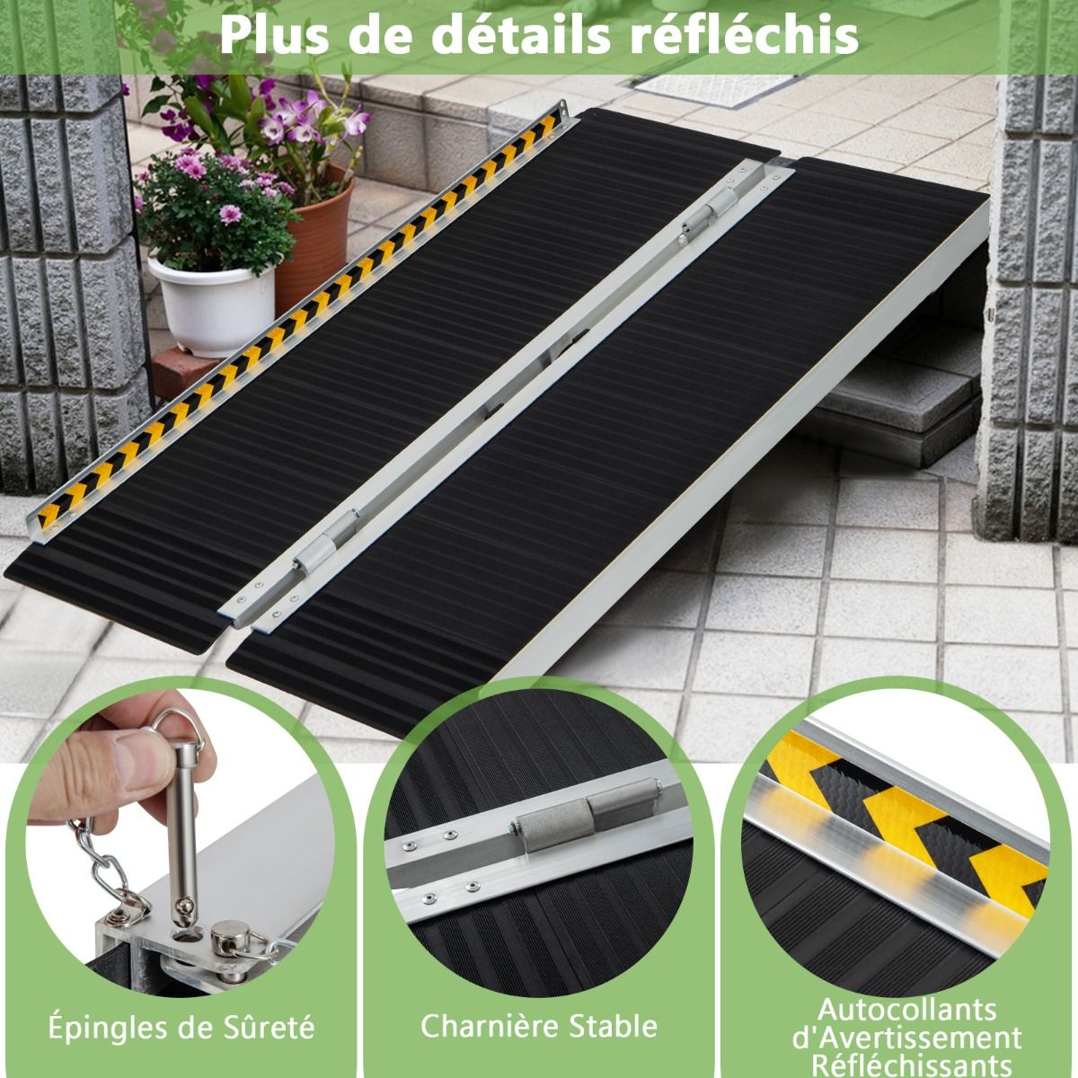 Aluminum Access Ramp with Transition Plate for House 122L -