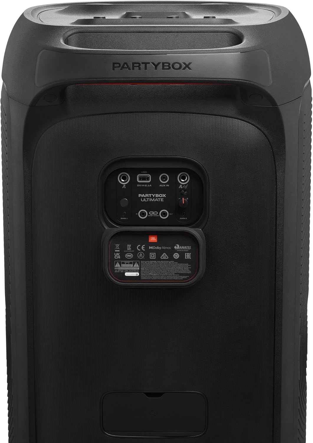 PartyBox Club 120, Portable party speaker, ergonomic folding handle, light show, 12-hour battery life, IPX4 splash-proof, black, European plug (Type C) -