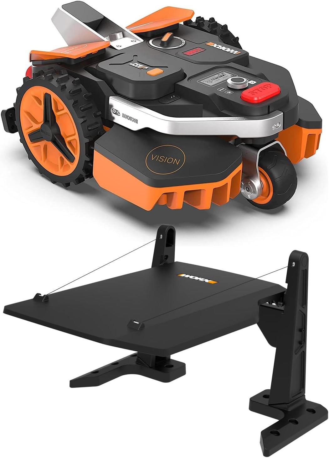 Landroid Plus WR167E Smart Connected Robotic Lawnmower, 700 m2 Max. 800 m2, Easy Installation, Configurable, 35% Slope, Rain Sensor, Cuts Close to Edges, Fast Mowing
