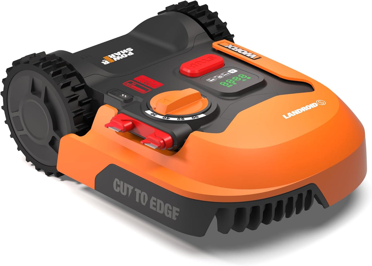 Landroid Plus WR167E Smart Connected Robotic Lawnmower, 700 m2 Max. 800 m2, Easy Installation, Configurable, 35% Slope, Rain Sensor, Cuts Close to Edges, Fast Mowing