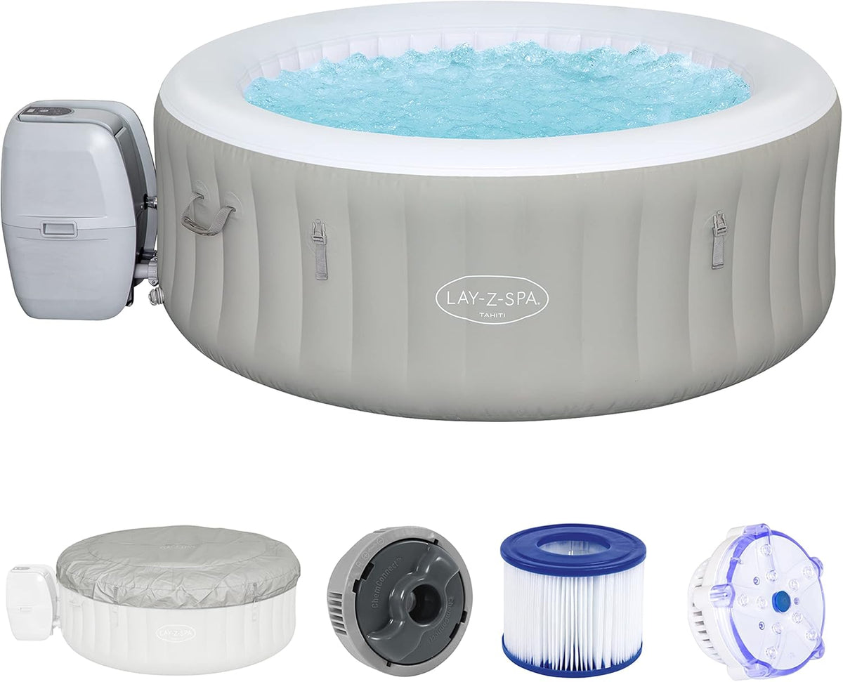 Lay-Z-Spa? Miami Airjet? 2-4 Person Round Inflatable Hot Tub