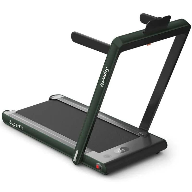 2-in-1 Folding Electric Treadmill, 2.25 HP, Under-Desk, with Dual Display and Smart App Control