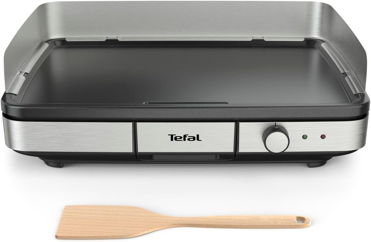 Tefal Maxi Electric Plancha XXL 10/12 Person Indoor and Outdoor Plancha Stainless Steel CB690D12