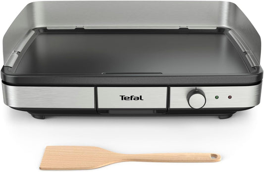 Tefal Maxi Electric Plancha XXL 10/12 Person Indoor and Outdoor Plancha Stainless Steel CB690D12