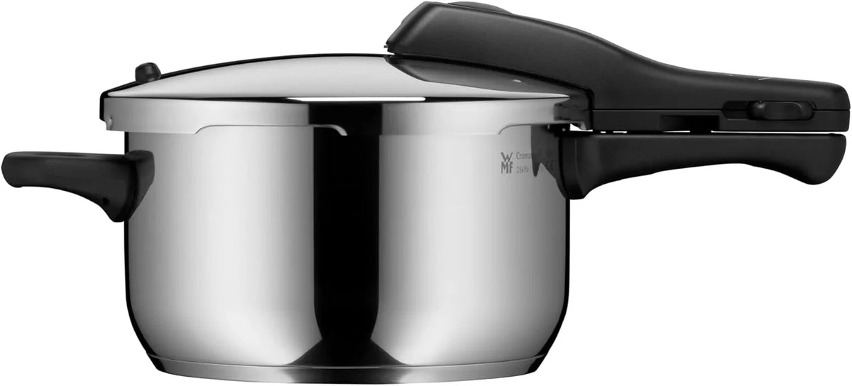 WMF Perfect One Pot Schnellkochtopf Induktion Set 2-teilig, Dampfkochtopf 4,5l, 3l, gro?es Kochsignal, 2 Kochstufen, abnehmbarer Deckelgriff, für alle