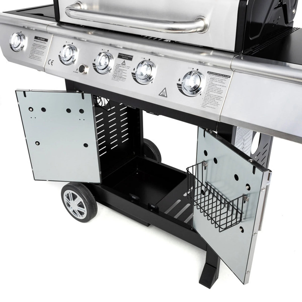 BRISBANE gas barbecue - 4 burners 14kW + Somagic side burner -