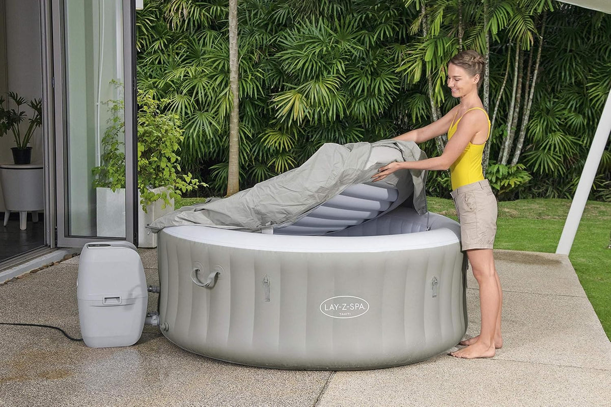 Lay-Z-Spa? Miami Airjet? 2-4 Person Round Inflatable Hot Tub