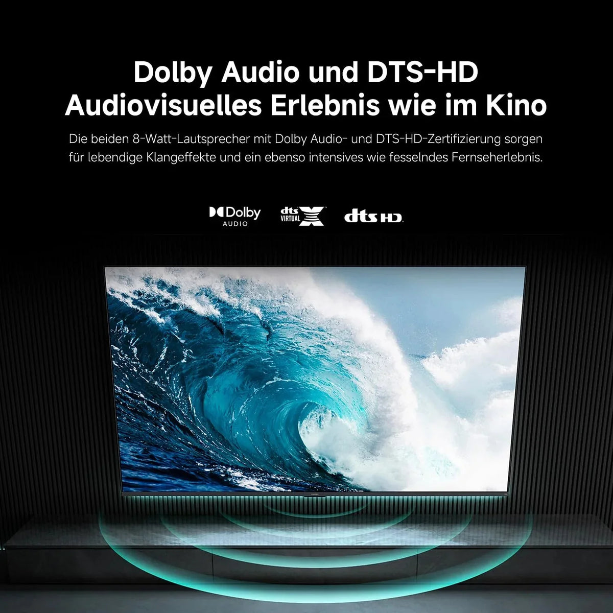 Xiaomi TV F 32, 32 Zoll (81 cm), HD, Smart TV, Fire OS7, Triple Tuner DVB-C/S/S2/T/T2, Dolby Audio , DTS Virtual:X, DTS-HD, Sprachsteuerung mit Alexa,