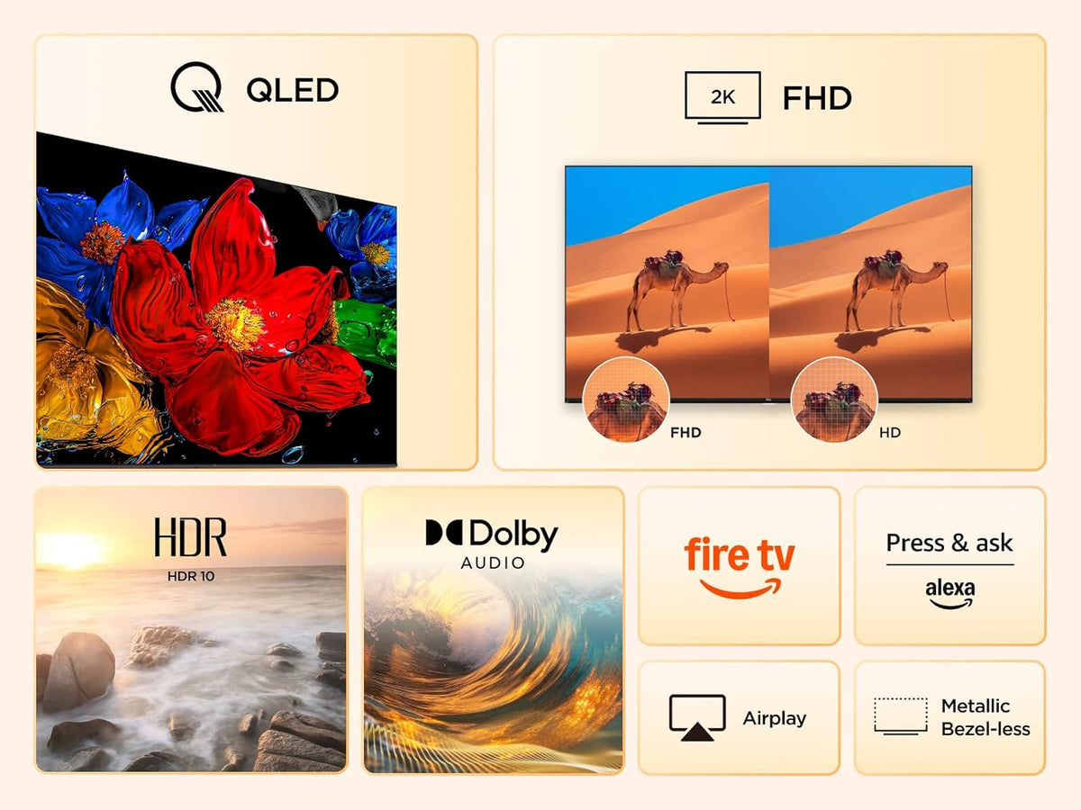 TCL 32-inch Full HD Smart QLED Direct LED SF560 with Fire TV and Alexa Voice Remote