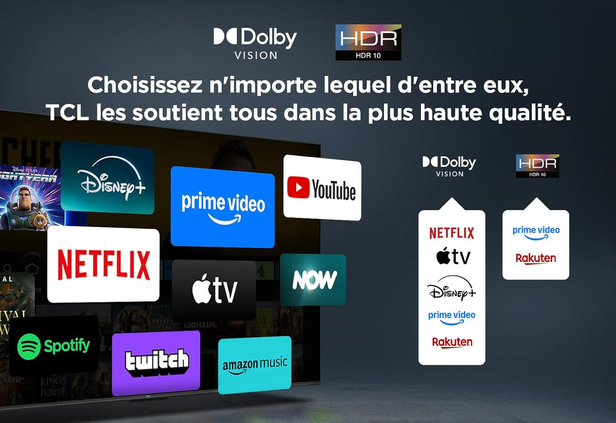 TCL 50PF650 50 Inch 4K Ultra HD, HDR TV, Smart LED Fire TV (Dolby Vision, Dolby Atmos, DTS, HDR 10, Alexa Built-in, Airplay2, Miracast)