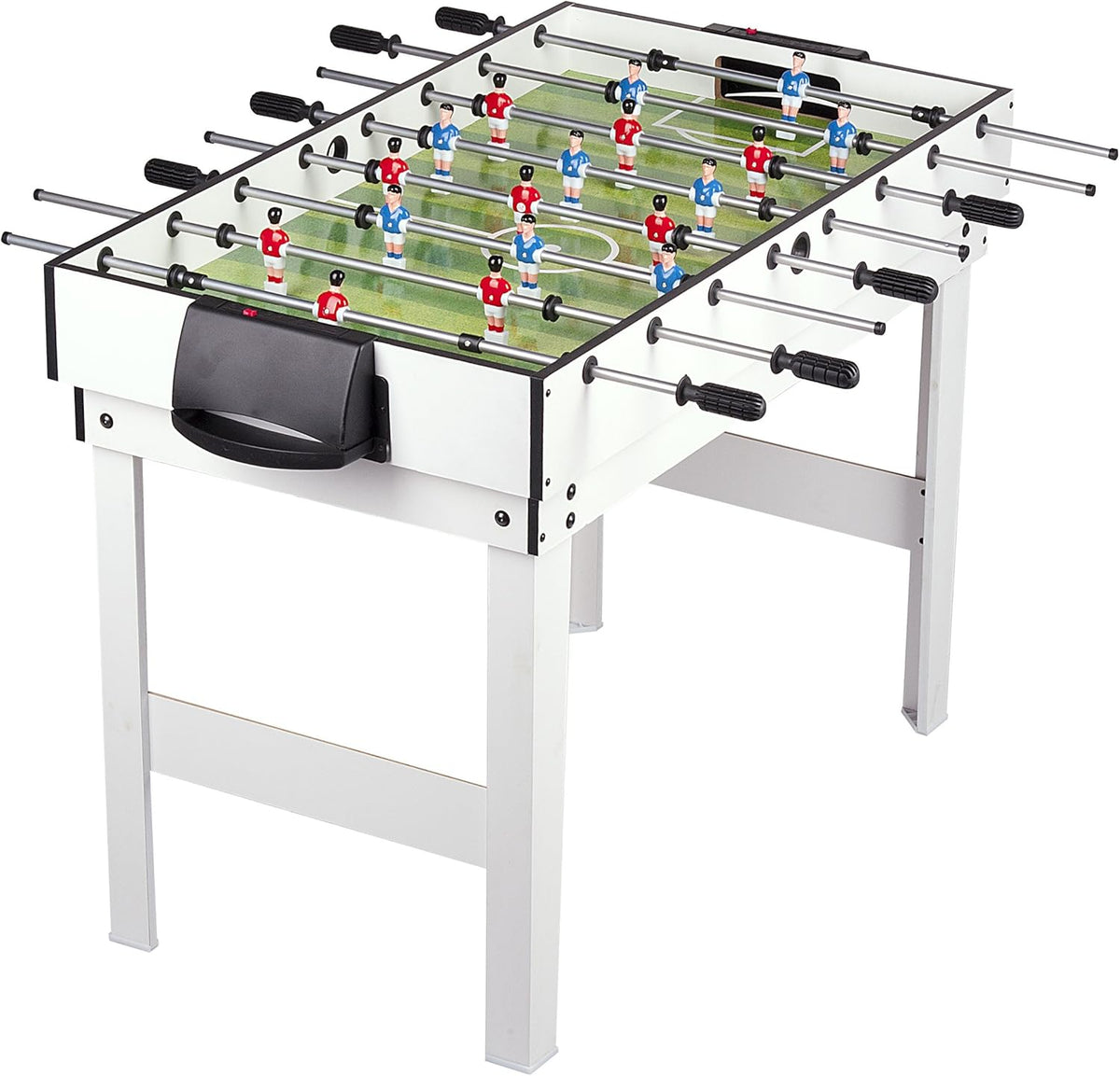 Leomark 4-in-1 Games Table - Billiards, Foosball, Table Hockey, and Ping-Pong Multifunctional Game Table Dimensions: 120 x 61 x 82 (Height) cm