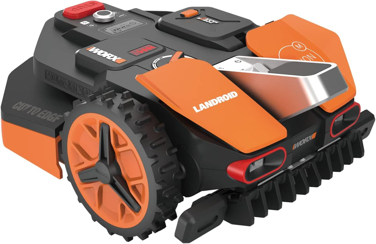 Landroid Plus WR167E Smart Connected Robotic Lawnmower, 700 m2 Max. 800 m2, Easy Installation, Configurable, 35% Slope, Rain Sensor, Cuts Close to Edges, Fast Mowing