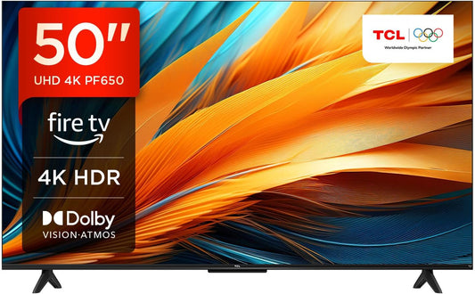 TCL 50PF650 50 Pouces 4K Ultra HD, HDR TV, Smart LED Fire TV (Dolby Vision, Dolby Atmos, DTS, HDR 10, Alexa integre, Airplay2, Miracast)