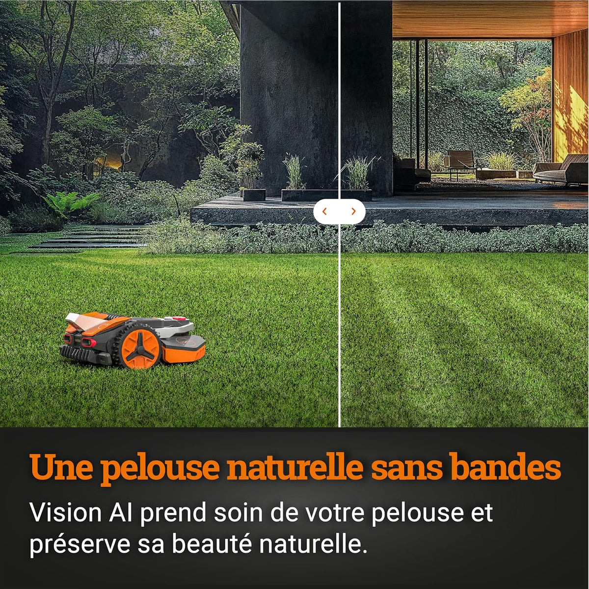 Landroid Plus WR167E Smart Connected Robotic Lawnmower, 700 m2 Max. 800 m2, Easy Installation, Configurable, 35% Slope, Rain Sensor, Cuts Close to Edges, Fast Mowing