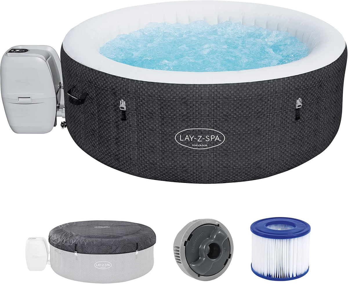 Lay-Z-Spa? Miami Airjet? 2-4 Person Round Inflatable Hot Tub