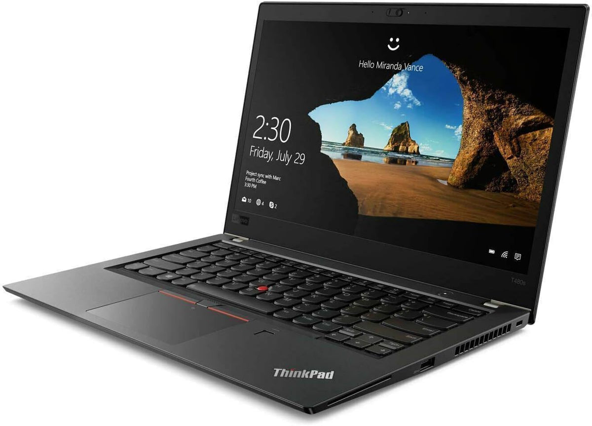 Lenovo ThinkPad T480s Business Laptop 14" FHD (1920 x 1080) Intel Core i7-8650U up to 4.2 GHz 16 GB DDR4 RAM 512 GB SSD Camera Bluetooth Windows 11 Pro (Renewed)