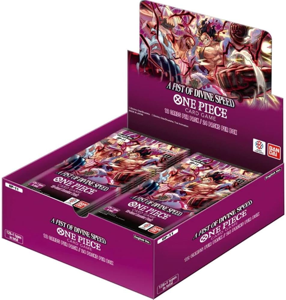 Bandai TCG One Piece: A Fist of Divine Speed (OP-11) Booster Display - Collectible card game for ages 6+ - 2 players - 15 minutes or more of playtime