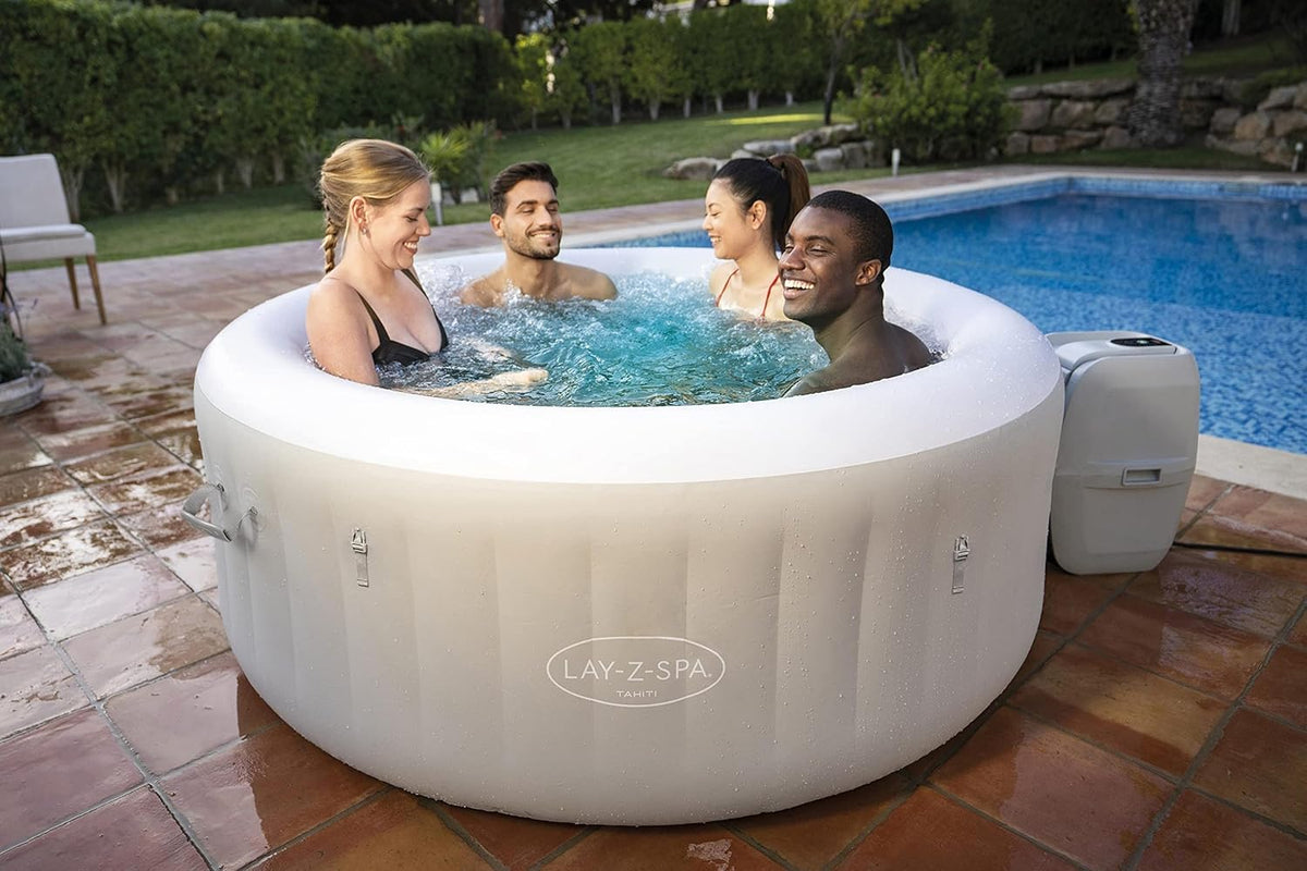 Lay-Z-Spa? Miami Airjet? 2-4 Person Round Inflatable Hot Tub