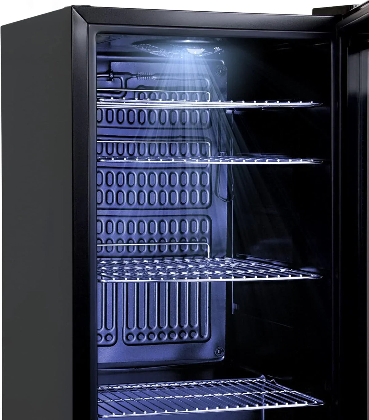°CUBES Getr?nkekühlschrank 90L mit Glastür & 4 variablen Ablagen | Kompakter Flaschenkühlschrank, perfekt für zu Hause, Büro, Partys & Gastro |