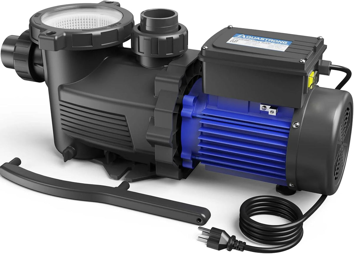 In/Above Ground Pool Pump, High Flow (with Timer, 2HP, 8917 GPH, 220V)