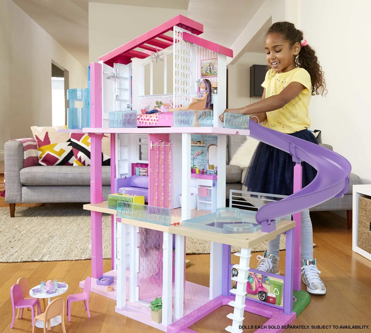 2025 Barbie DreamHouse doll house with 70 accessories, fun lifts, lights and more -