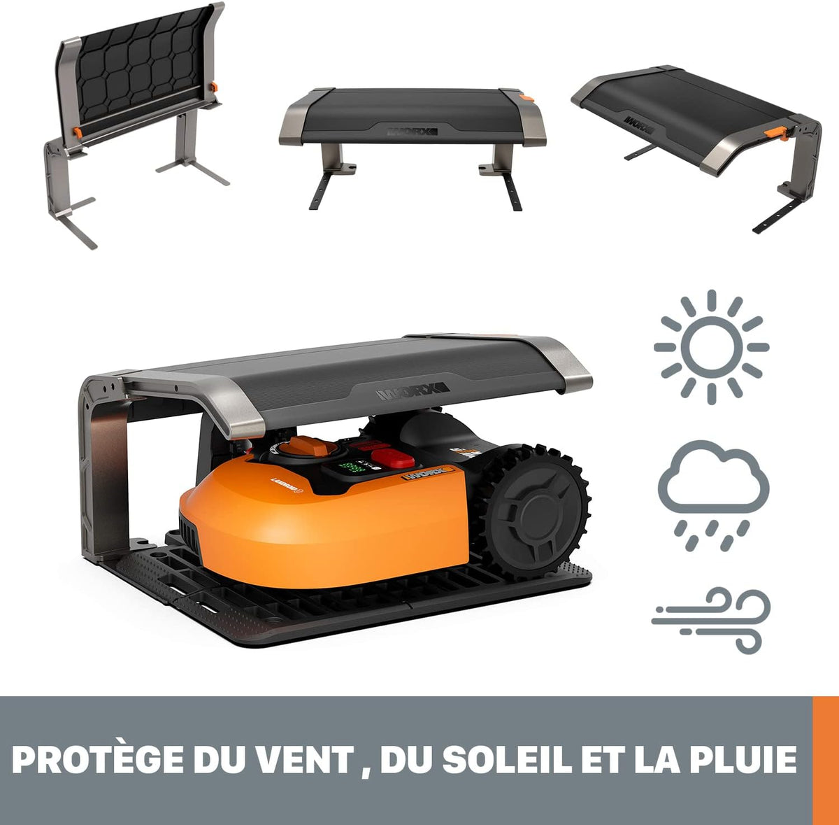 Landroid Plus WR167E Smart Connected Robotic Lawnmower, 700 m2 Max. 800 m2, Easy Installation, Configurable, 35% Slope, Rain Sensor, Cuts Close to Edges, Fast Mowing