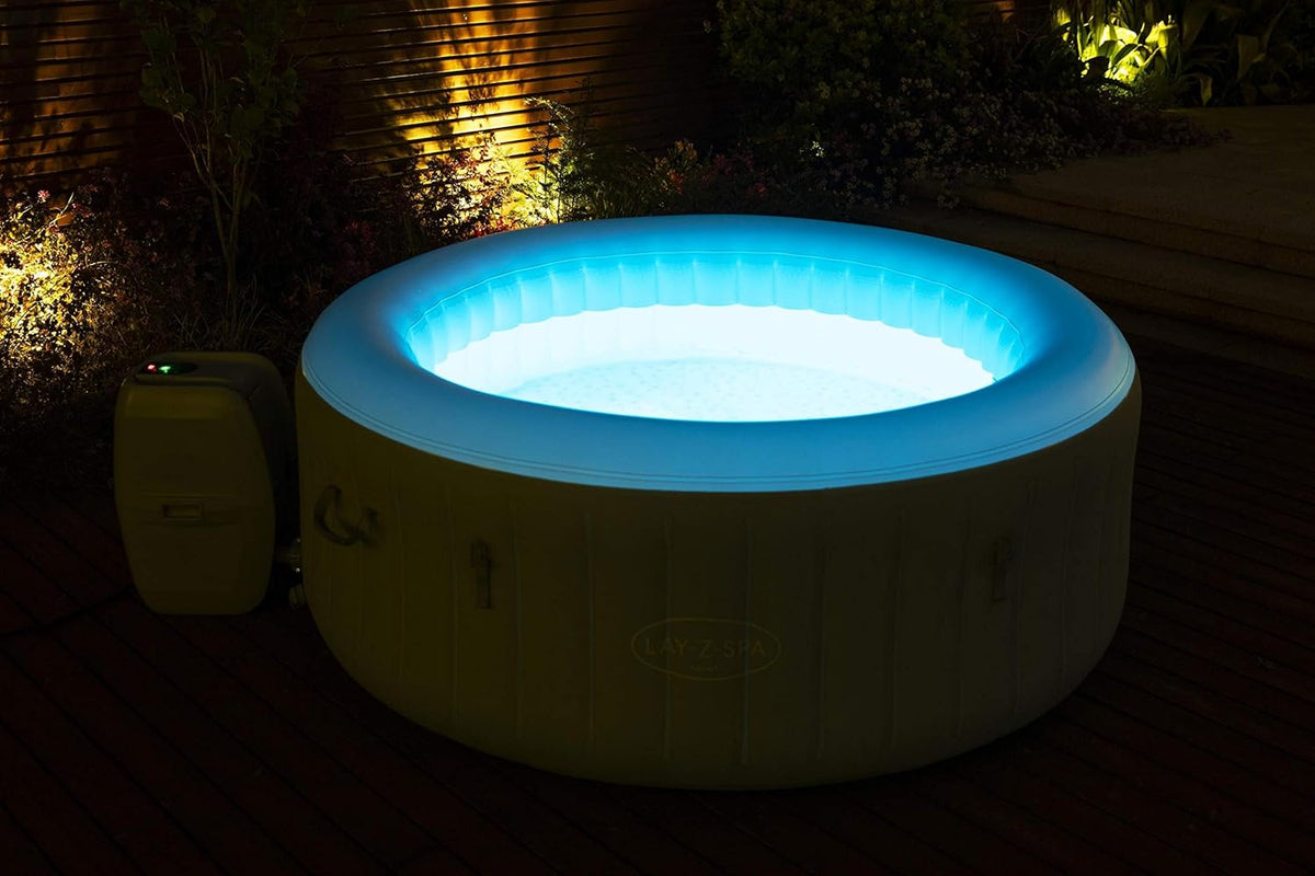 Lay-Z-Spa? Miami Airjet? 2-4 Person Round Inflatable Hot Tub
