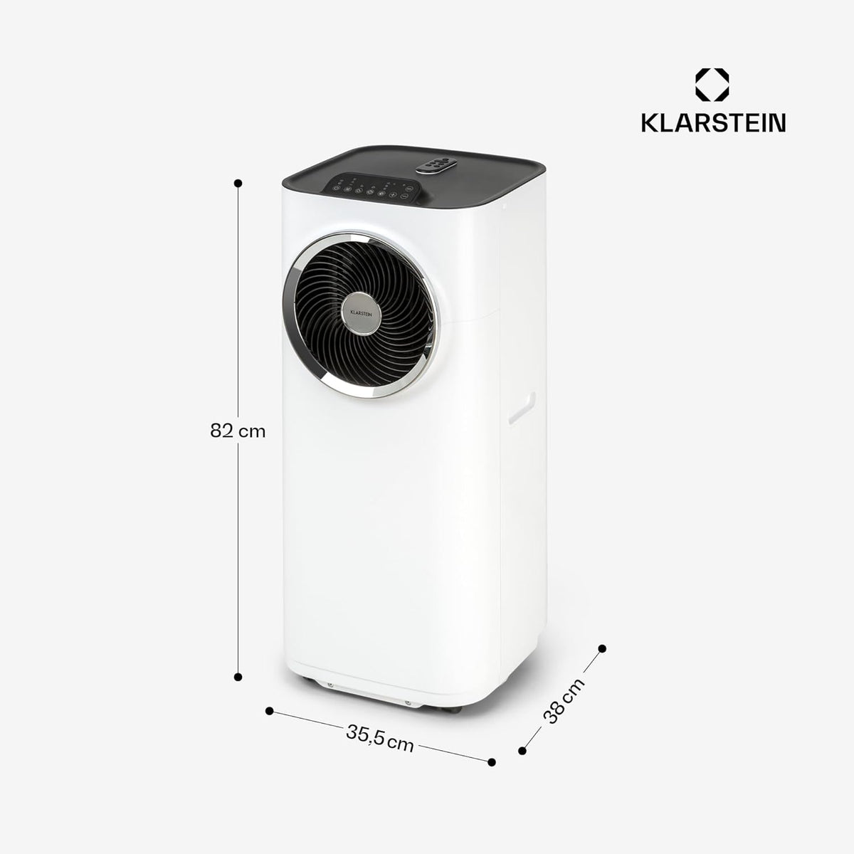 Klarstein Silent Mobile Air Conditioner, 5-in-1 Portable Air Conditioner, Mini Air Conditioner, Air Purifier and Odor Eliminator, Night Mode, Air Dehumidifier, Low Consumption, 10K BTU, Air Conditioners