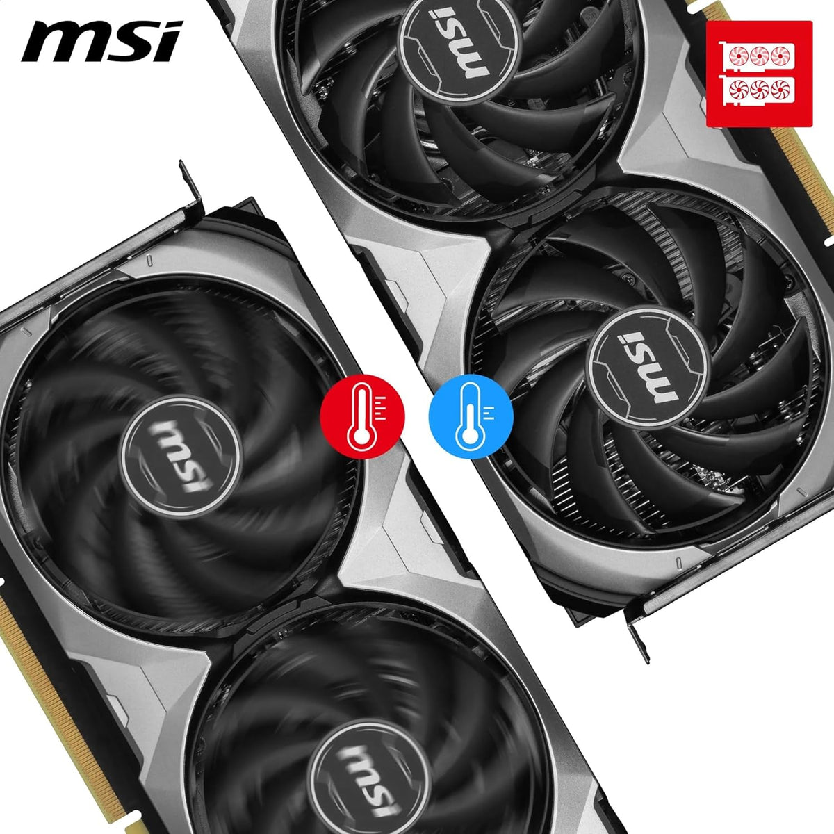 MSI GeForce RTX 4060 Ti Ventus 3X E 8G OC Graphics Card - 8 GB GDDR6 (18 GB/s 128-bit) PCIe 4.0 - 3 x Fans TORX 4.0 - HDMI 2.1a DisplayPort 1.4a