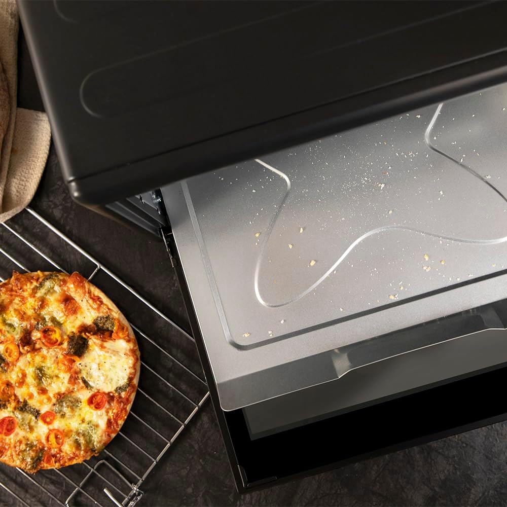 Cecotec 60-Liter Bake&Toast Tabletop Convection Oven 6090 Black Gyro, 2200W, Interior Light, 12 Functions, Temperature Up to 230o, Double Glass Door, Includes Rotisserie