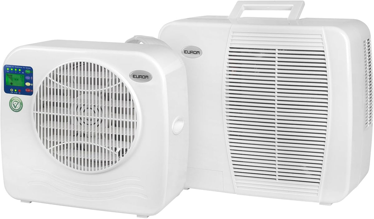 EUROM Split Air Conditioner AC2401 for caravan, motorhome, boat, bus, campervan, mobile home | Portable air conditioner with 2400 BTU | Improved model of the legendary AC2400 air conditioner