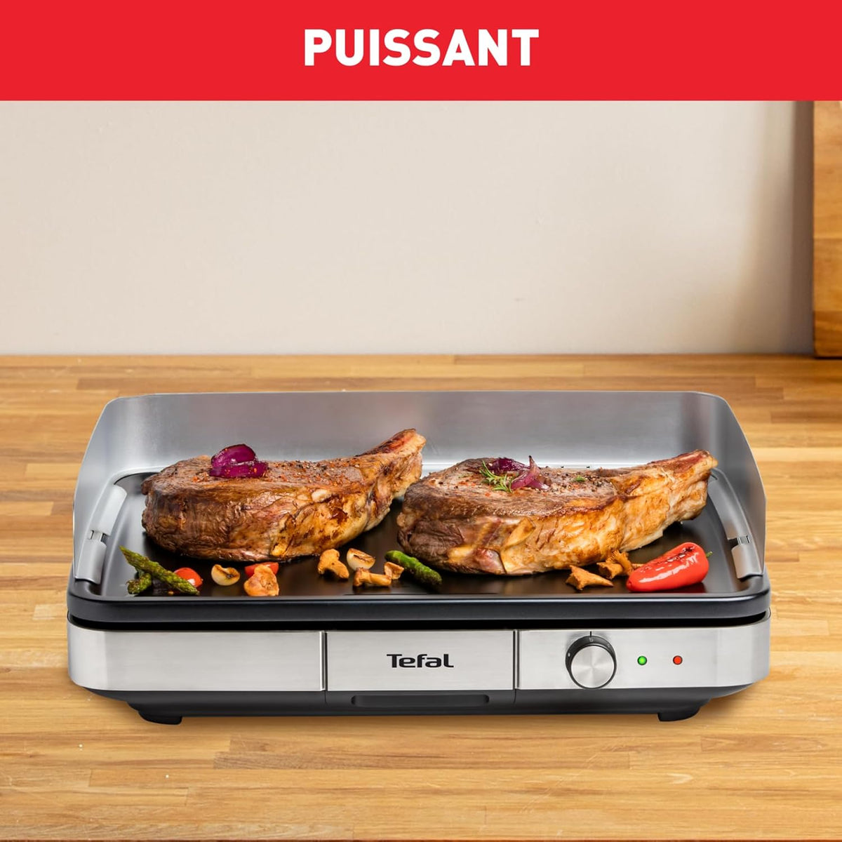 Tefal Maxi Electric Plancha XXL 10/12 Person Indoor and Outdoor Plancha Stainless Steel CB690D12