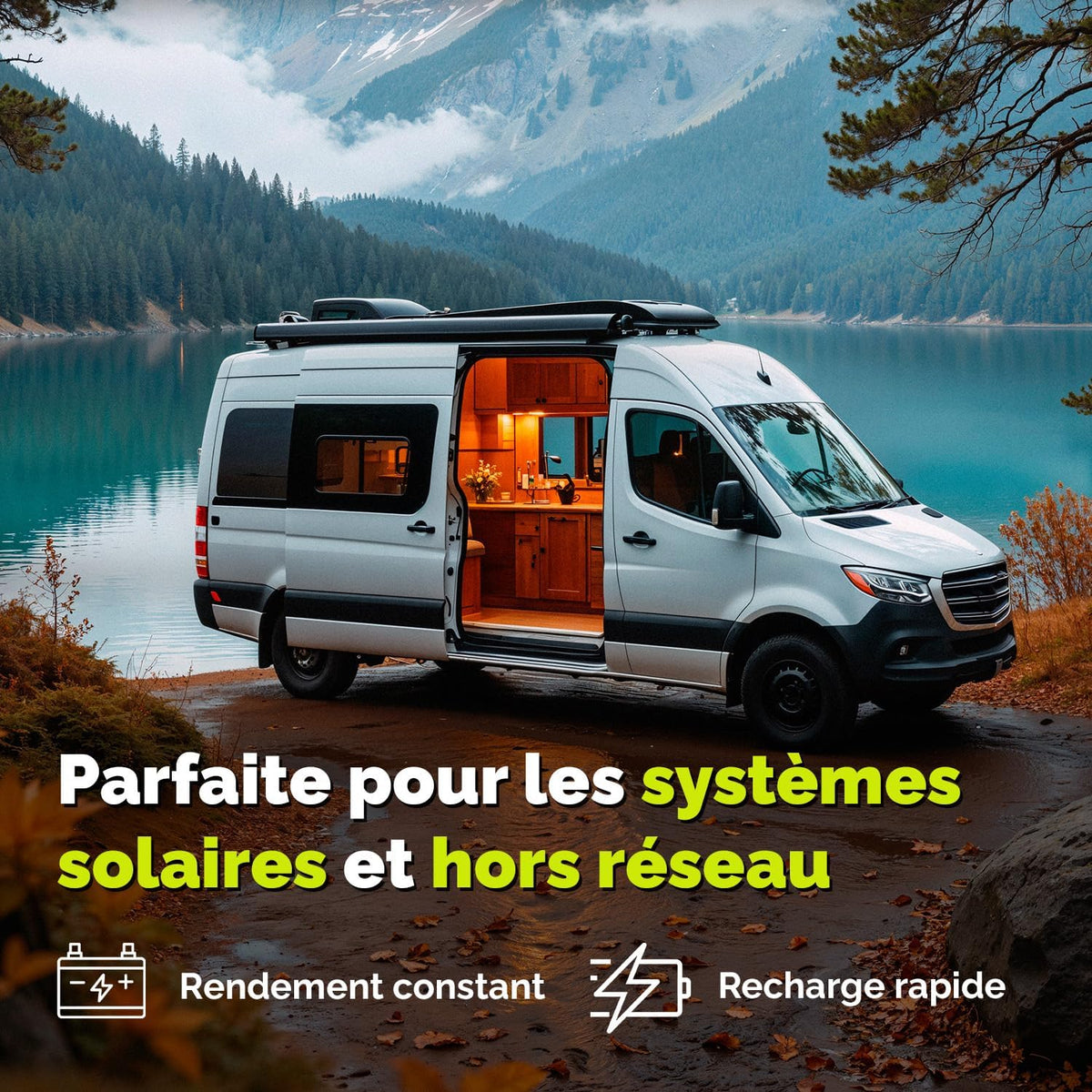 12V 100Ah AGM battery Electronicx Caravan Edition 12V solar battery 12V accumulator solar batteries 12V battery power supply 12V AGM caravan battery motorhome battery 12V gel battery accumulator