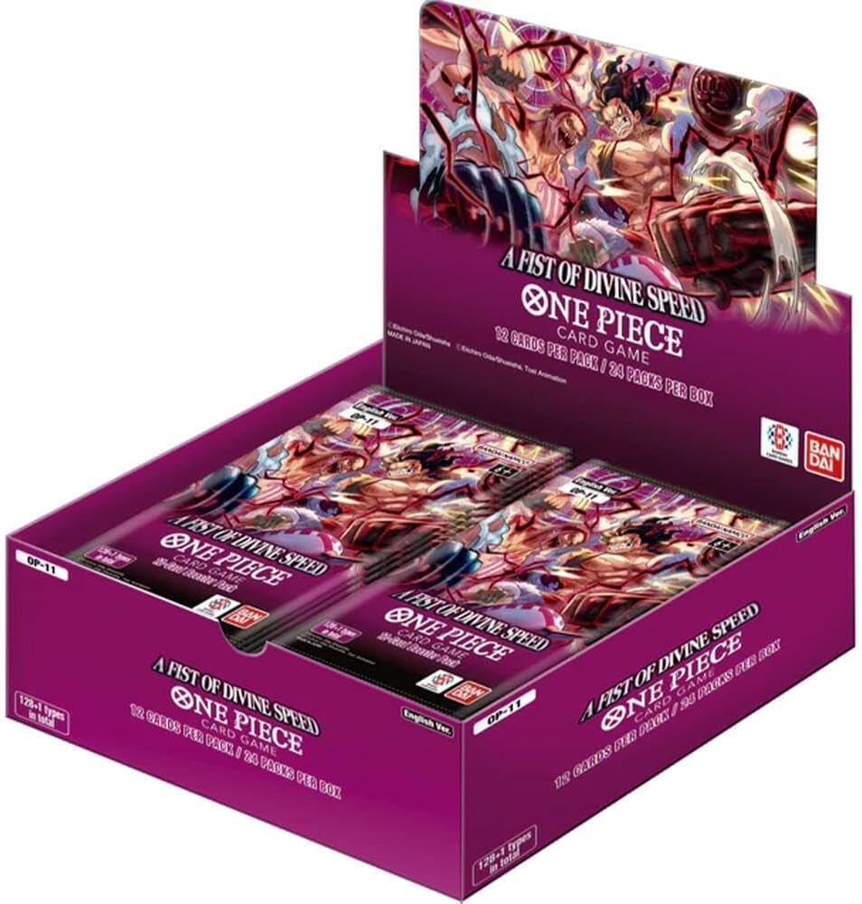 Bandai TCG One Piece: A Fist of Divine Speed (OP-11) Booster Display - Collectible card game for ages 6+ - 2 players - 15 minutes or more of playtime